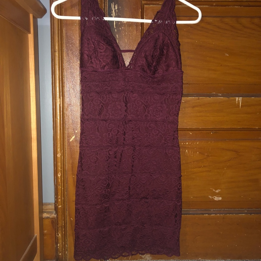 Lace mini dress